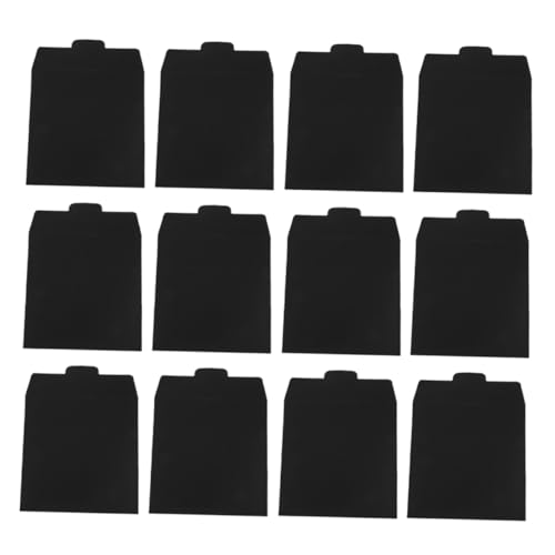Veemoon 12 Stück CD-Aufbewahrungstasche DVD-Hülle CD-Hülle Schutzhülsen CD -Tragetasche Hochzeitskartenhalter Papierscheibenhüllen Dokument-Organizer-Tasche CD-Karten schwarzer Karton von Veemoon