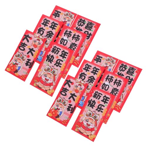 Veemoon 12 Stück Chinesische Neujahrs-glücksumhüllungen Dickes Papier Pferdejahr-motiv Traditionelle Rote Umschläge für Frühlingsfest und Festliche Geldgeschenke Veemoon 12 Stück Chinesische Neujahrs-glücksumhüllungen Dickes Papier Pferdejahr-motiv Traditionelle Rote Umschläge für Frühlingsfest und Festliche Geldgeschenke von Veemoon