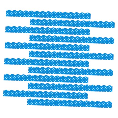Veemoon 12 Stück Dekorative Aufkleber für die Tafel Streifen Schild light solevernebler dekoration Magnetisches Whiteboard magnetische Pinnwand-Grenze Festival Pinnwand Grenze PVC Blue von Veemoon