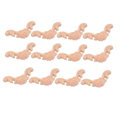 Veemoon 12 Stück Holzornamente Kreative Holzschnitzereien für Möbel Ecken und Türen Langlebig und für DIY Home Decor Veemoon 12 Stück Holzornamente Kreative Holzschnitzereien für Möbel Ecken und Türen Langlebig und für DIY Home Decor von Veemoon