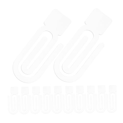 Veemoon 12 Stück Jumbo Rückfedernde Büroklammern für Diy Bastelprojekte Transparente Bookmark Clips für Schule Zuhause und Bürobedarf von Veemoon