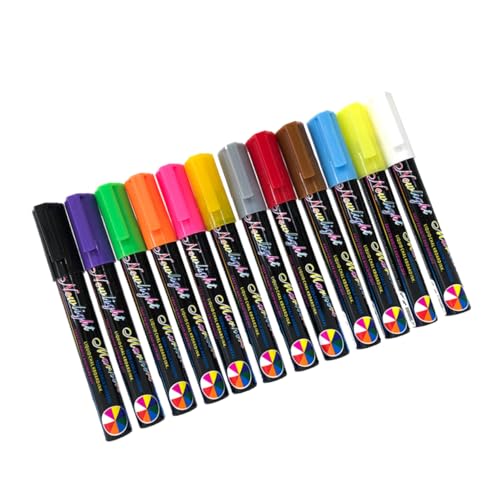 Veemoon 12 Stück Löschbarer Textmarker Tafel-fluoreszenz-stift Tafelmarker Fluoreszenzmarker Löschbarer Fluoreszenzstift Marker Für Tafel Schreibwaren Fürs Büro Stift Für Tafel Flüssig Veemoon 12 Stück Löschbarer Textmarker Tafel-fluoreszenz-stift Tafelmarker Fluoreszenzmarker Löschbarer Fluoreszenzstift Marker Für Tafel Schreibwaren Fürs Büro Stift Für Tafel Flüssig von Veemoon