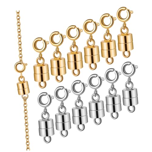 Veemoon 12 Stück Magnetverschluss für Schmuck Zylindrische Magnetische Schnallen für Diy Schmuckherstellung Hochwertige Schmuckzubehörteile Veemoon 12 Stück Magnetverschluss für Schmuck Zylindrische Magnetische Schnallen für Diy Schmuckherstellung Hochwertige Schmuckzubehörteile von Veemoon
