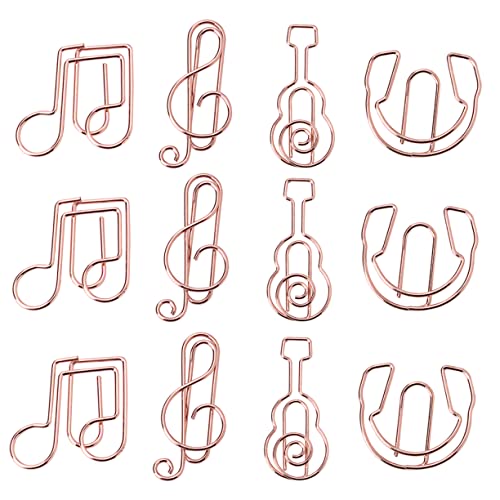 Veemoon 12 Stück Metal Papierklammern im Musiknoten Design Kreative Lesezeichen für Dokumente Stilvolle Büroklammern für Schule und Büro Veemoon 12 Stück Metal Papierklammern im Musiknoten Design Kreative Lesezeichen für Dokumente Stilvolle Büroklammern für Schule und Büro von Veemoon