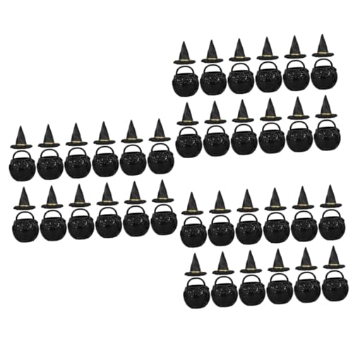 Veemoon 12 Stück Mini Hexenhüte Und Kessel Für Halloween-Dekorationen - Robustes Kunststoffmaterial Ideal Für Puppenhaus Und Kreative Bastelprojekte Perfekte Partyaccessoires Veemoon 12 Stück Mini Hexenhüte Und Kessel Für Halloween-Dekorationen - Robustes Kunststoffmaterial Ideal Für Puppenhaus Und Kreative Bastelprojekte Perfekte Partyaccessoires von Veemoon