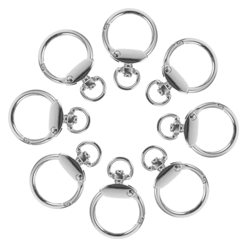 Veemoon 12 Stück O Ringe Legierung Runde Schlüsselanhänger mit Feder Schnappverschluss für DIY Zubehör Schlüsselanhänger Taschen und Mehr von Veemoon