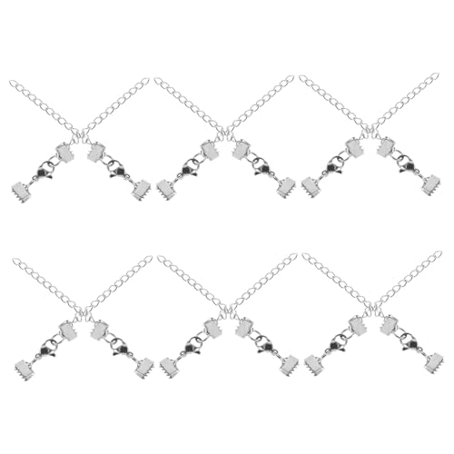 Veemoon 12 Stück Quetschperlen mit Karabinerverschlüssen Diy Armband und Halskette Zubehör für Bastelarbeiten für Choker und Fußketten von Veemoon