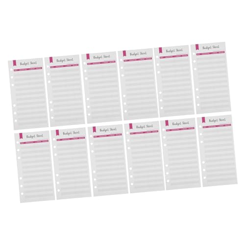 Veemoon 12 Stück Teiliges Budget nachfüllpapier mit Löchern Rotes Expense Tracker für Ringbuch Organizer Leichtes Strapazierfähiges Budget Sheet für Haushalt Büro und Business Einfach zu Veemoon 12 Stück Teiliges Budget nachfüllpapier mit Löchern Rotes Expense Tracker für Ringbuch Organizer Leichtes Strapazierfähiges Budget Sheet für Haushalt Büro und Business Einfach zu von Veemoon