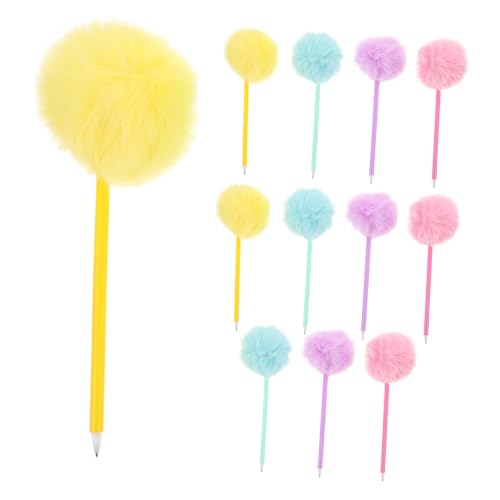 Veemoon 12 Stück Teiliges Bunte Plüsch Pom Pom Kugelschreiber Weiche Ergonomische Schreibgriffe Fließende Kreative Dekorative Stifte für Schule Büro Zuhause Veemoon 12 Stück Teiliges Bunte Plüsch Pom Pom Kugelschreiber Weiche Ergonomische Schreibgriffe Fließende Kreative Dekorative Stifte für Schule Büro Zuhause von Veemoon