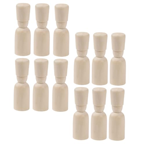 Veemoon 12 Stück Teiliges DIY Holzpuppen Bastelset zum Bemalen Handbemalte Holzfiguren Natürliche Holzdekoration Originelles Puppenhaus Zubehör für Mädchen Veemoon 12 Stück Teiliges DIY Holzpuppen Bastelset zum Bemalen Handbemalte Holzfiguren Natürliche Holzdekoration Originelles Puppenhaus Zubehör für Mädchen von Veemoon