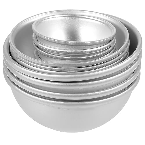 Veemoon 12 Stück Teiliges Halbkugel Backform für DIY Badebomben Kuchen Aluminiumform Langlebig Einfach zu Reinigen für Kreative Backprojekte und von Veemoon