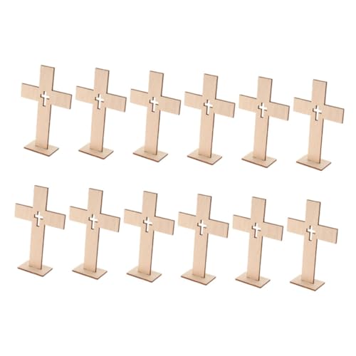 Veemoon 12 Stück Teiliges Holz Kreuze für Tischdekoration Rustikale Kleine Holzkreuze für Christliche Räume DIY Projekte und Altarschmuck Symbolische Ornamente für Gebet und Veemoon 12 Stück Teiliges Holz Kreuze für Tischdekoration Rustikale Kleine Holzkreuze für Christliche Räume DIY Projekte und Altarschmuck Symbolische Ornamente für Gebet und von Veemoon