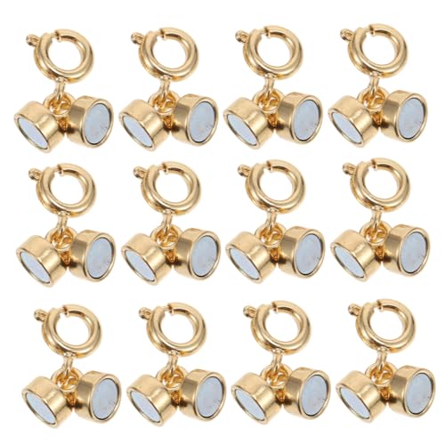 Veemoon 12 Stück Teiliges Magnetverschluss für Schmuck mit Sicherem Magnetverschluss Eleganter Finish Vielseitig Kompatibel mit Armbändern Halsketten und Fußkettchen für DIY Veemoon 12 Stück Teiliges Magnetverschluss für Schmuck mit Sicherem Magnetverschluss Eleganter Finish Vielseitig Kompatibel mit Armbändern Halsketten und Fußkettchen für DIY von Veemoon