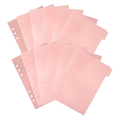 Veemoon 12 Stück Teiliges Set Trennblätter aus PP Rosa Abnehmbare Trennseiten für Notizbuch Ringbuch und Ordner für Präsentationen Berichte und Tagebücher Veemoon 12 Stück Teiliges Set Trennblätter aus PP Rosa Abnehmbare Trennseiten für Notizbuch Ringbuch und Ordner für Präsentationen Berichte und Tagebücher von Veemoon