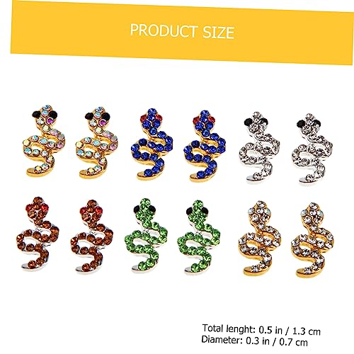 Veemoon 12 Stück Teiliges Snake Nail Gems Nail Rhinestones in Schlangenform DIY Nagelkunst Dekoration Metallverzierung für Stilvolle Art für Kreative Nageldesigns Veemoon 12 Stück Teiliges Snake Nail Gems Nail Rhinestones in Schlangenform DIY Nagelkunst Dekoration Metallverzierung für Stilvolle Art für Kreative Nageldesigns von Veemoon