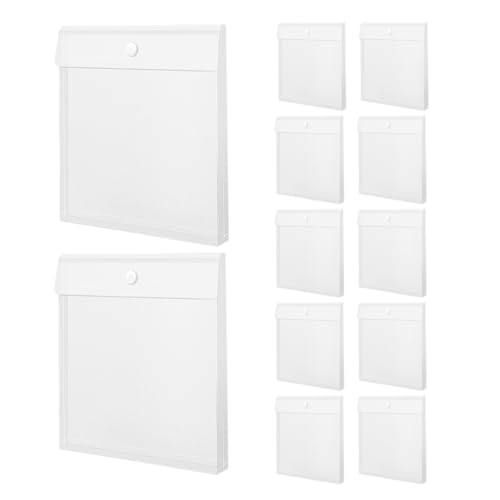 Veemoon 12 Stück Teiliges Transparenter Aufbewahrungsbeutel für Scrapbook Papier Wasserdichtes Design für Dokumente Fotos und Bastelmaterialien Vielseitig Einsetzbar Büro Schule und von Veemoon