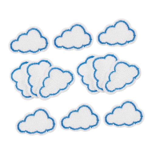 Veemoon 12 Stück Teiliges Wolkenform Bügelpatch Gestickte Applikationen für Kleidung DIY Wolkenverzierungen Einfach Anzubringen Langlebige für Jeans und Kostüme Veemoon 12 Stück Teiliges Wolkenform Bügelpatch Gestickte Applikationen für Kleidung DIY Wolkenverzierungen Einfach Anzubringen Langlebige für Jeans und Kostüme von Veemoon