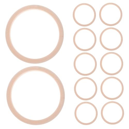 Veemoon 12 Stück Ungefüllte Holzringe Breit Natürliche Diy Holzbügel Glatte Holzkreise zum Bemalen Schmuckherstellung Handpolierte Blanko Armbänder Robustem Naturholz Veemoon 12 Stück Ungefüllte Holzringe Breit Natürliche Diy Holzbügel Glatte Holzkreise zum Bemalen Schmuckherstellung Handpolierte Blanko Armbänder Robustem Naturholz von Veemoon