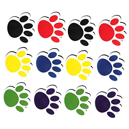 Veemoon 12 Stück Whiteboard-radierer Mit Katzenkralle Geformt Tafelschwamm Tafelwischer Trockener Radiergummi Klein Radiergummis Pfotenreiniger Magnetisches Whiteboard Planke Tipp Eva von Veemoon