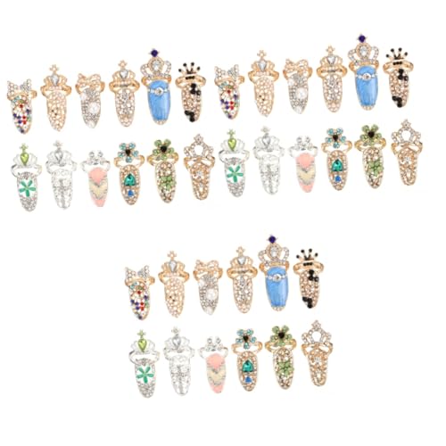 Veemoon 12-teiliges Nageldekor Set - Elegante Ring Nails Dekoration Für Maniküre 3D Vollringe Aus Legierung Ideal Für Kreative Nagelgestaltungen Und Chic Nails Styles Veemoon 12-teiliges Nageldekor Set - Elegante Ring Nails Dekoration Für Maniküre 3D Vollringe Aus Legierung Ideal Für Kreative Nagelgestaltungen Und Chic Nails Styles von Veemoon