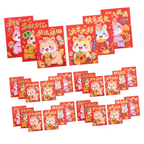 Veemoon 120 Stück Chinesische Neujahr Umschläge Rote Lucky Money Envelopes für Frühlingsfest Traditionelle Hong Bao Geldumschläge Jahr Des Pferdes Karton Design Veemoon 120 Stück Chinesische Neujahr Umschläge Rote Lucky Money Envelopes für Frühlingsfest Traditionelle Hong Bao Geldumschläge Jahr Des Pferdes Karton Design von Veemoon