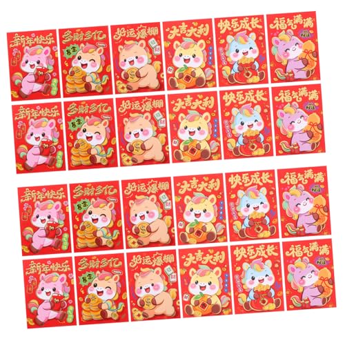 Veemoon 120 Stück Jahr Des Pferdes Rote Umschläge Chinesische Neujahr Geldtaschen Hong Bao für Frühlingsfest Hochzeit Geburtstag Party mit Hochwertigem Papier und Elegantem Design Veemoon 120 Stück Jahr Des Pferdes Rote Umschläge Chinesische Neujahr Geldtaschen Hong Bao für Frühlingsfest Hochzeit Geburtstag Party mit Hochwertigem Papier und Elegantem Design von Veemoon
