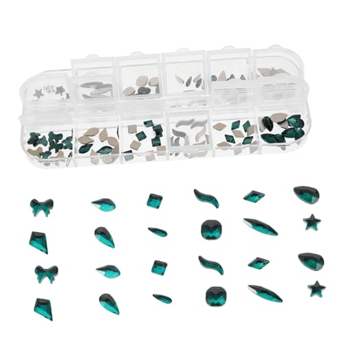 Veemoon 120 Stück Nail Art Dekoration Kit mit Fächern Einzigartige Flachrücken Strasssteine für Kreative Nageldesigns für Diy Nail Art und Schmuckdekoration Veemoon 120 Stück Nail Art Dekoration Kit mit Fächern Einzigartige Flachrücken Strasssteine für Kreative Nageldesigns für Diy Nail Art und Schmuckdekoration von Veemoon