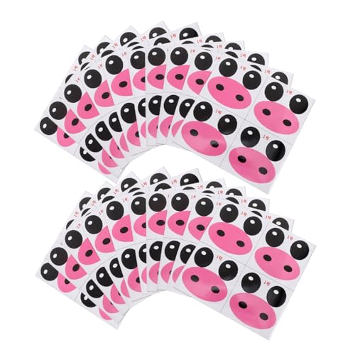 Veemoon 120 Stück Niedliche Cartoon-augen-aufkleber Zum Basteln, DIY Handgemachte Schweine-bastelaufkleber Für Luftballons, Zuckerwatte, Scrapbooking, Journaling, Dekoration von Veemoon