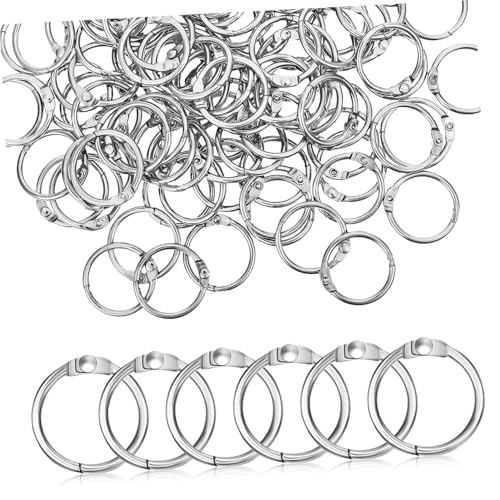 Veemoon 120 Stück Teiliges Metall Buchringe Silber Vielseitige Binder Ringe für Karteikarten Notizen Scrapbooking Sichere Verschlussringe für Loseblattbücher und DIY Projekte Veemoon 120 Stück Teiliges Metall Buchringe Silber Vielseitige Binder Ringe für Karteikarten Notizen Scrapbooking Sichere Verschlussringe für Loseblattbücher und DIY Projekte von Veemoon