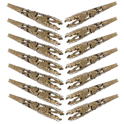 Veemoon 120 Stück Teiliges Vintage Perlenkappen aus Stabilem Metall Konische Schmuckzubehör für DIY Armbänder Ohrringe Halsketten mit Praktischem Perlenabstandshalter Einfache Fixierung Veemoon 120 Stück Teiliges Vintage Perlenkappen aus Stabilem Metall Konische Schmuckzubehör für DIY Armbänder Ohrringe Halsketten mit Praktischem Perlenabstandshalter Einfache Fixierung von Veemoon
