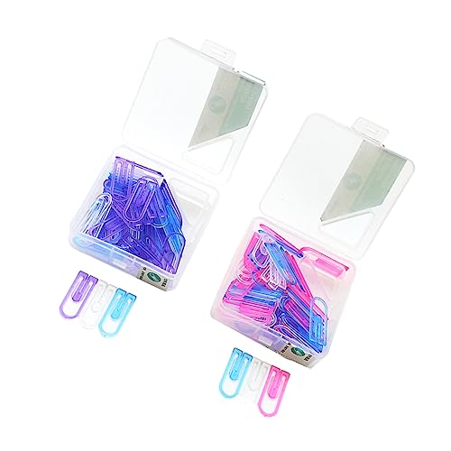 Veemoon 120Stücke Kreative Papierclips Clips für Büro Schule Zuhause Robuste und Langlebige Büroklammern Praktische Bookmarker und Dekoration Hochwertiges von Veemoon