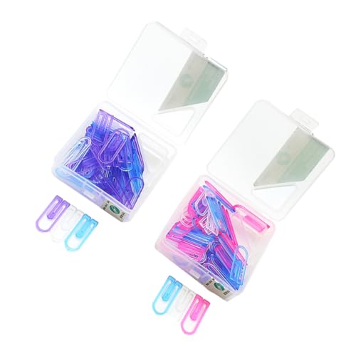 Veemoon 120Stücke Papierclips Helle Farbpapierclips für Büro und Zuhause Verschleißfest und Charmant Kreative Büroklammern und von Veemoon