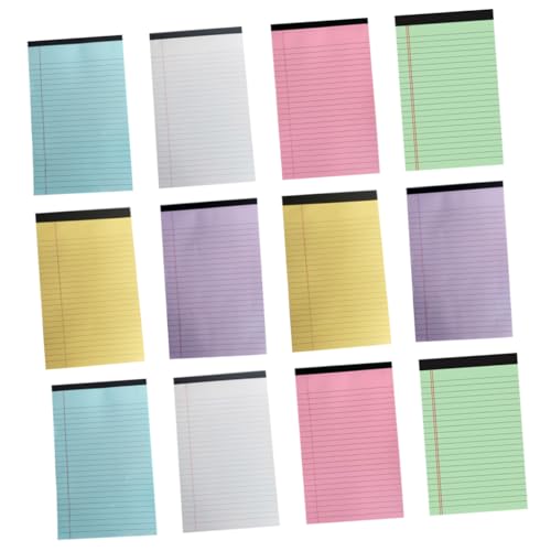 Veemoon 12Er-Pack Pack Farbige Linierten Notizblöcke für Schule und Büro Tearable Memo Notebooks Schreibpads für Effektives Zeitmanagement und Organisation von Veemoon