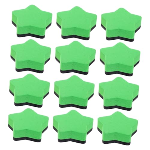Veemoon 12Stücke Mini Magnetische Whiteboard Radierer Für Kreative Sternform Trockene Radierer Für Büro Und Schule Magnetische Radierer Für Whiteboards Büro Zubehör von Veemoon