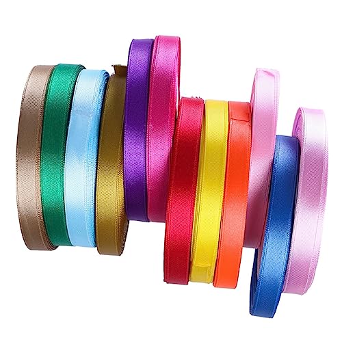 Veemoon 12Stücke Yards Satinband Verschiedenen Farben für Geschenkverpackungen und Dekoration für Hochzeiten Bastelprojekte Haarbänder und Mehr Veemoon 12Stücke Yards Satinband Verschiedenen Farben für Geschenkverpackungen und Dekoration für Hochzeiten Bastelprojekte Haarbänder und Mehr von Veemoon