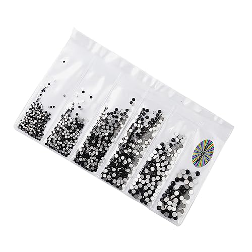 Veemoon 1364 Stück Nagelkunst Strasssteine Einzigartige DIY Maniküre Dekoration für Schwarze Rhinestones für Kreative Nageldesigns für und Profianwendungen Veemoon 1364 Stück Nagelkunst Strasssteine Einzigartige DIY Maniküre Dekoration für Schwarze Rhinestones für Kreative Nageldesigns für und Profianwendungen von Veemoon