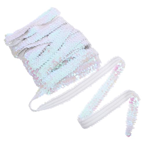 Veemoon 13M Glitzernde Paillettenbänder für Frauen Elastisches Paillettenband zum Dekorieren für Stirnbänder für DIY Projekte Tanzkostüme von Veemoon
