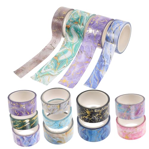 Veemoon 14 Rollen Washi Tape Dekoratives Klebeband mit Marmor Muster pro Rolle für Scrapbooking DIY Projekte Tagebücher und Geschenkverpackungen von Veemoon