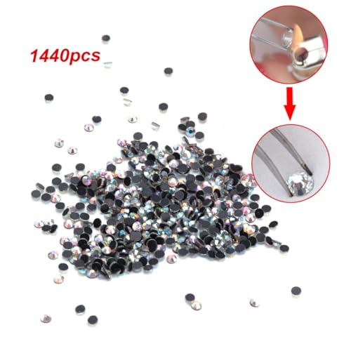 Veemoon 1440 Stück Hotfix Strasssteine Crystal Ab Resin Rhinestones Flach für DIY Kleidung Schmuck Handy Dekoration Veemoon 1440 Stück Hotfix Strasssteine Crystal Ab Resin Rhinestones Flach für DIY Kleidung Schmuck Handy Dekoration von Veemoon