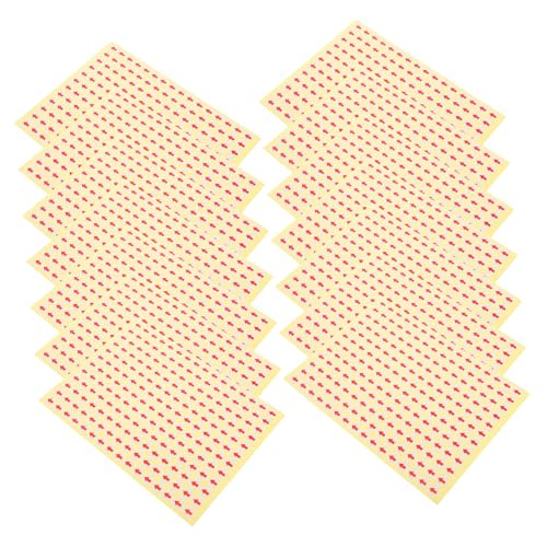 Veemoon 15 Blatt Kleine Etiketten Aufkleber Kleine Aufkleber Selbstklebend Hinweisschild Kupferplatten Aufkleber Rot von Veemoon