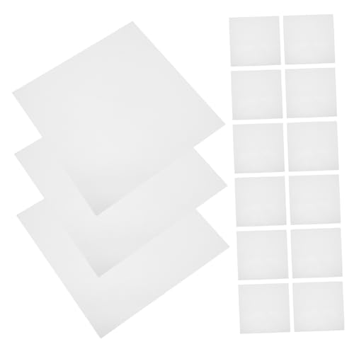 Veemoon 15 Blatt Leere Schablonenscheiben Schablonenmuster Transparente Kunststofffolien Schneidemaschinenzubehör Bastel Schneidevorlagen Wiederverwendbare Schablonen von Veemoon