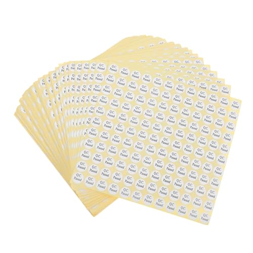 Veemoon 150 Blatt Pass das Inspektionsetikett Klebeetiketten Etiketten Aufkleber Inspektion selbstklebendes Etikettenpapier Inspektionstags Aufkleber aus beschichtetem Papier Weiß Veemoon 150 Blatt Pass das Inspektionsetikett Klebeetiketten Etiketten Aufkleber Inspektion selbstklebendes Etikettenpapier Inspektionstags Aufkleber aus beschichtetem Papier Weiß von Veemoon
