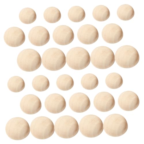 Veemoon 150 Stück Halbrunde Holzkugeln Naturbelassen DIY Bastelperlen für Schmuckherstellung Armbänder Anhänger Rustikale Holz halbperlen für Kreative Handarbeiten Veemoon 150 Stück Halbrunde Holzkugeln Naturbelassen DIY Bastelperlen für Schmuckherstellung Armbänder Anhänger Rustikale Holz halbperlen für Kreative Handarbeiten von Veemoon