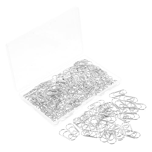 Veemoon 150 Stück Mini-liebes-büroklammern Geformte Büroklammern Farbig Goldherz-büroklammern Büroklammern Bunt Große Büroklammern Mini-büroklammern Für Papier Silver Metall von Veemoon