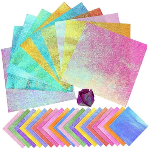 Veemoon 150 Stück Origami Papier Quadratisch Schimmerndes Bastelpapier mit für DIY Handarbeit und Erwachsene Geeignet Reißfestes Faltpapier in Farben Veemoon 150 Stück Origami Papier Quadratisch Schimmerndes Bastelpapier mit für DIY Handarbeit und Erwachsene Geeignet Reißfestes Faltpapier in Farben von Veemoon