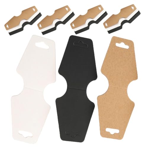 Veemoon 150 Stück Schmuckverpackungskarte Halsketteverpackung Halskette Karten verkaufen Armband, das Karten verkauft Schmuck Karten leere Displayhalter Displaykarten aus Halskettenpapier von Veemoon