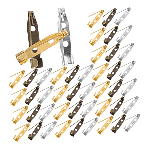 Veemoon 150Stücke Brosche Sicherheitsnadeln DIY Bastelstifte Metallverschluss für Anstecker Antikbronze für Schmuckherstellung und Bastelprojekte von Veemoon