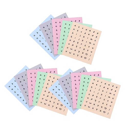Veemoon 15Blätter Kreative Buchstabenaufkleber für Scrapbooking Selbstklebende Entzückende Kleinbuchstaben Zufälligen DIY Projekte und Journal Zubehör von Veemoon