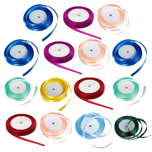 Veemoon 15Rollen Geschenkband Satinband für Verpackungen Blumenstrauß Dekoration und Handwerksprojekte Hochwertiges Material Vielseitig Einsetzbar für Kreative Bastelarbeiten Veemoon 15Rollen Geschenkband Satinband für Verpackungen Blumenstrauß Dekoration und Handwerksprojekte Hochwertiges Material Vielseitig Einsetzbar für Kreative Bastelarbeiten von Veemoon