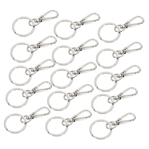Veemoon 15Stücke Teiliges Zinklegierung Schlüsselanhänger Clips Einfache Schlüsselring Schnallen für Sicheres Aufbewahren von Schlüsseln Elegantes DIY Zubehör für Schlüssel Veemoon 15Stücke Teiliges Zinklegierung Schlüsselanhänger Clips Einfache Schlüsselring Schnallen für Sicheres Aufbewahren von Schlüsseln Elegantes DIY Zubehör für Schlüssel von Veemoon